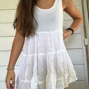 White swimsuit cover up/ dress/ tunic